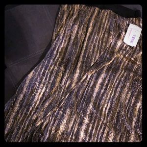 LuLaRoe Gold Lucy Skirt